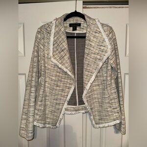 Rachel Zoe Women's Beige Tweed Blazer